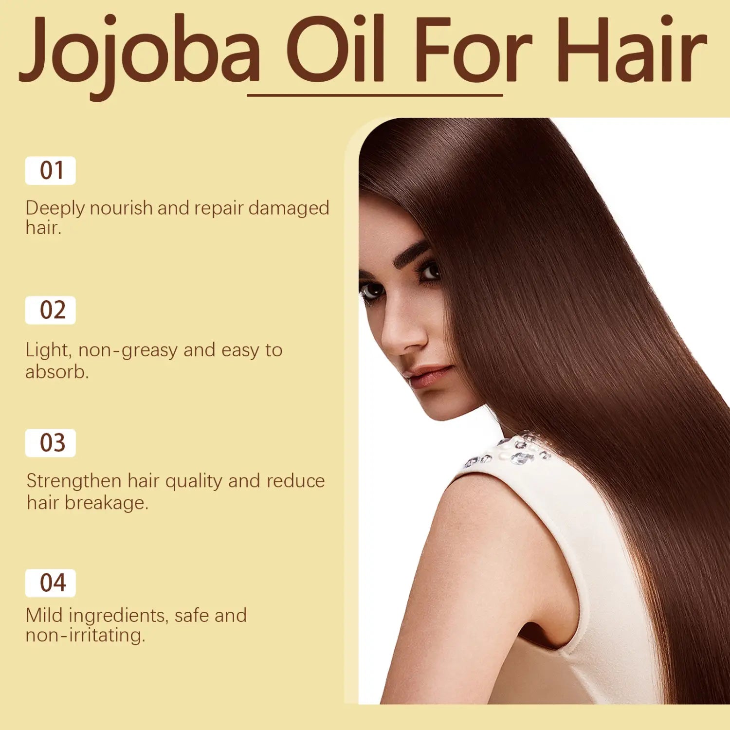 Jojoba Hair Care Essential Oil for Soft Healthy 100ml