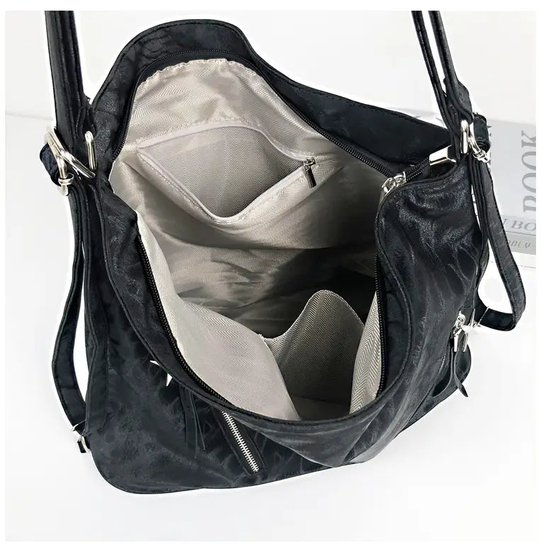 Large Capacity Soft Tote Bag with Shoulder Strap and Double Joint Style