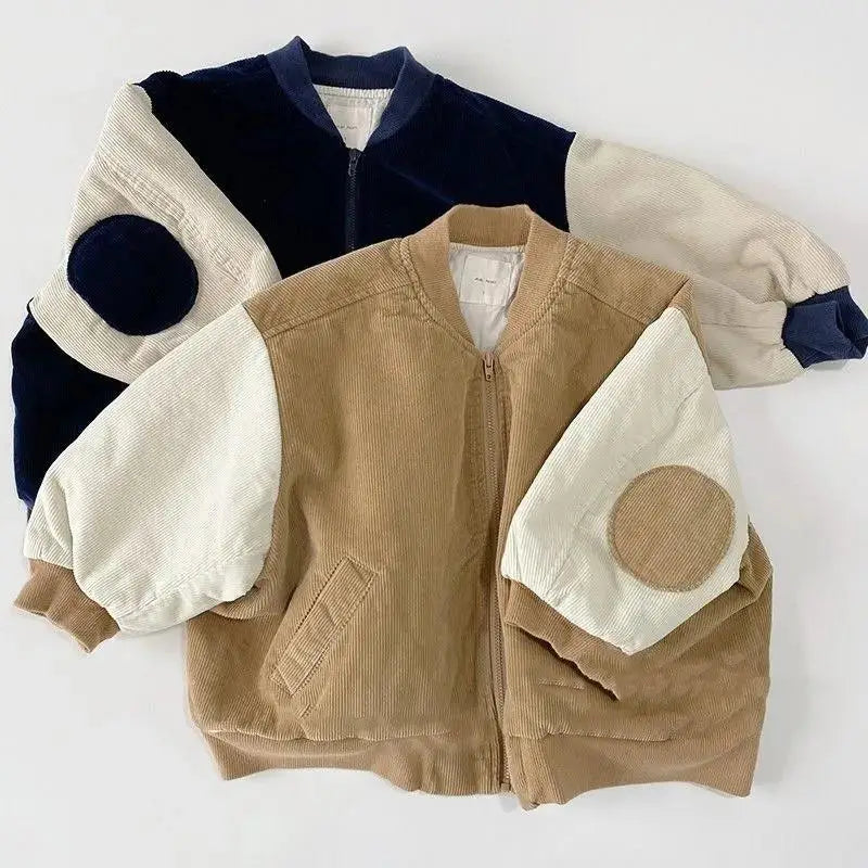 Trendy Autumn Cotton Corduroy Jacket for Children 3-8 Years
