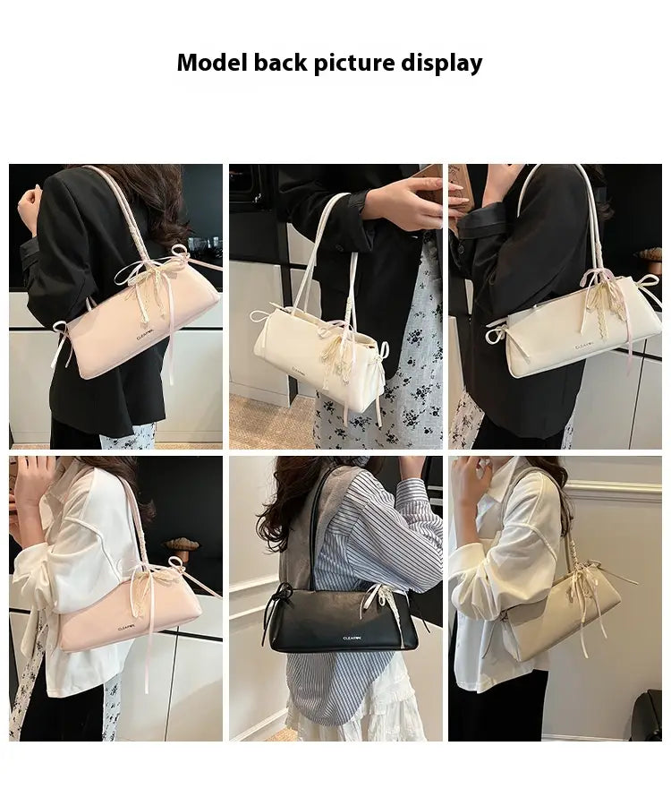 Pungă de pernă din poliester PU moale cu curea de umăr dublu negru roz gri alb alb