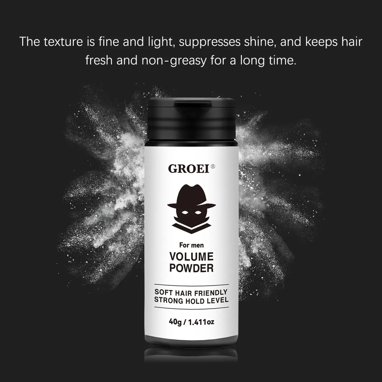 Poudre de style de commande d'huile avec formule 40g rafraîchissante