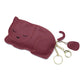 Cat Ultra-thin Coin Purse Genuine Leather Internet Celebrity Key Bag - Lounge with Style: Genuine Leather Cat Coin