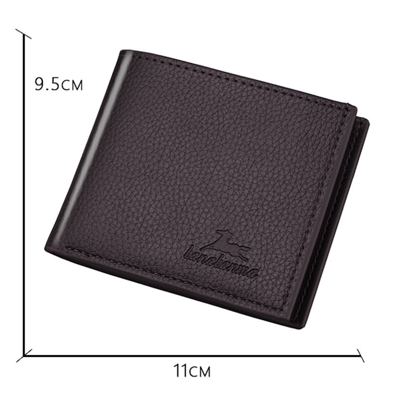 PU Leather Wallet with ID and Card Slots for United States Travel