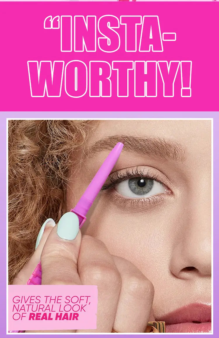 Waterproof Eyebrow Pencil Set with 4 Neutral and Dark Shades