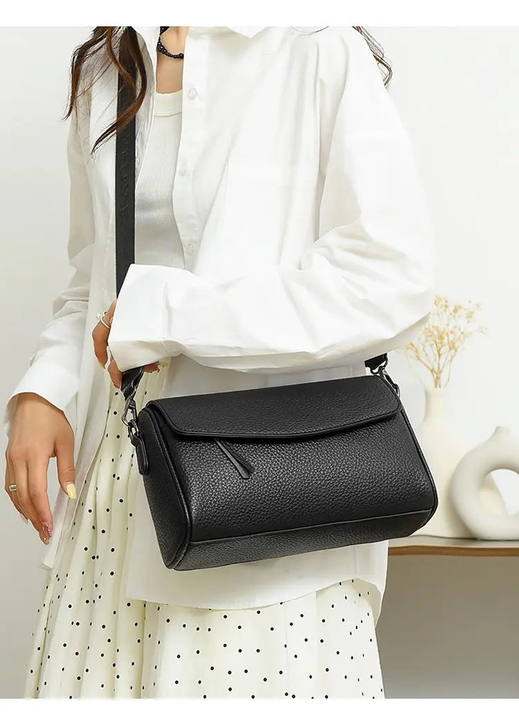 Homme authentique ordinateur portable en cuir sac à dos noir noir brun vache de vache de voyage urbain sac