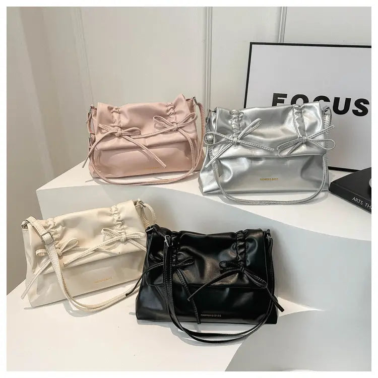 Sac à bandoulière en cuir PU avec plusieurs poches pour femmes et filles