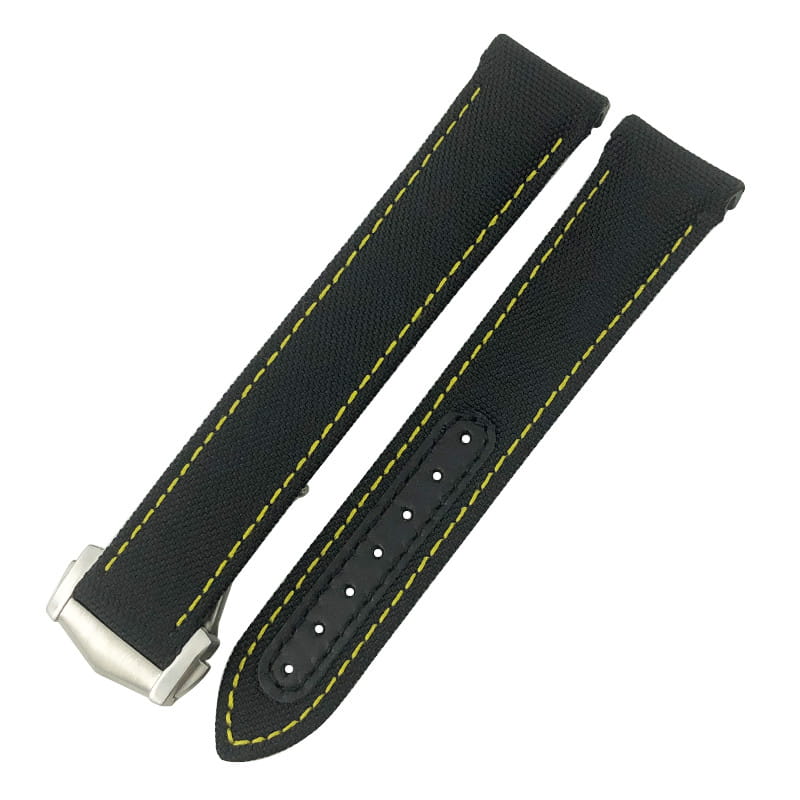 Nylon Canvas Leather Strap With Metal Buckle
