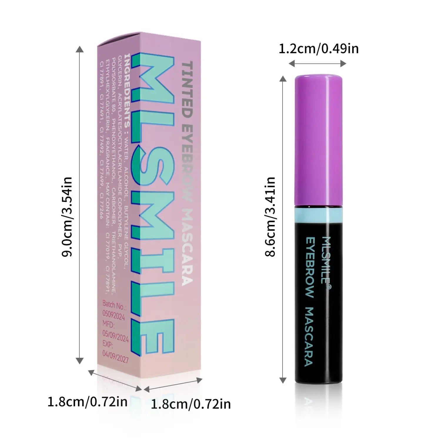 Long-lasting waterproof eyebrow cream with smudge-proof tint in multiple shades