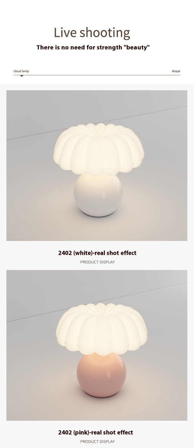 Dayuan Garden Mushroom Night Lamp with Full Spectrum Ceramic Light
