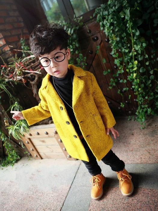 Boy’s woolen coat children Korean version