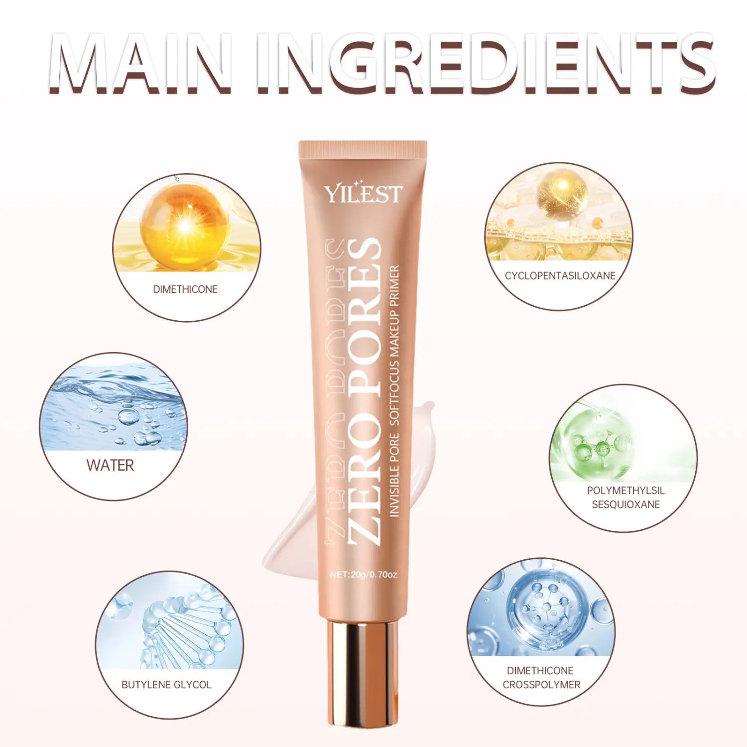 Product Net 20g Isolation Plain Face Brightening Primer for Makeup