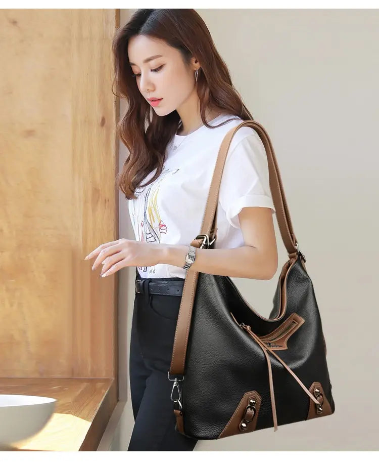 Large Capacity Multi Compartment Cross Body Bag in Durable Polyester Fabrics