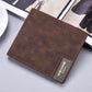 Men’s Short Casual Canvas Pattern Thin Wallet - Men’s Leather Wallet That Can Handle Your Chaos