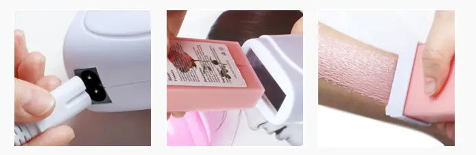 Juego de seis tiras de cera para rodillo