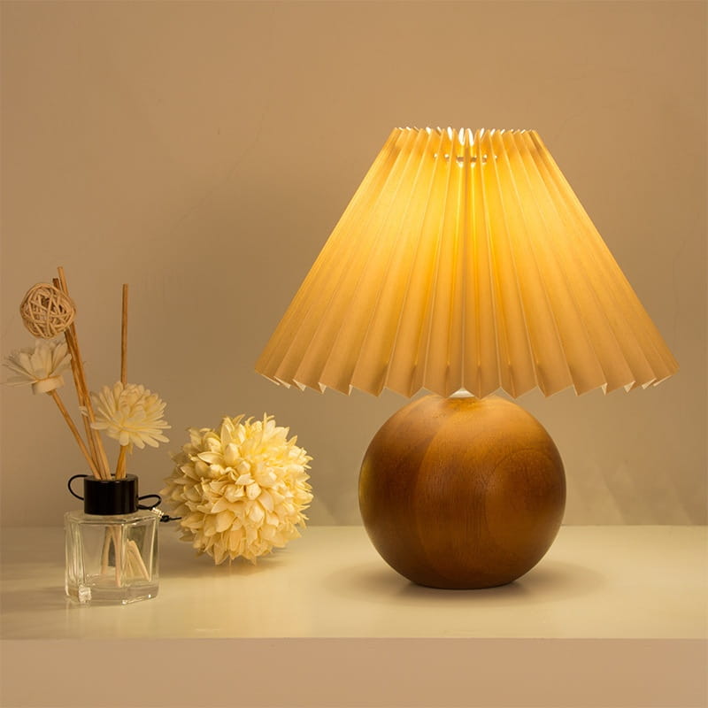 Walnut Color Changing Tricolor Bulb for Bedroom Bedside Lamp and Cozy Atmosphere Table