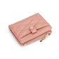 Sheepskin Short Purse Women’s Card Bag Ringer Pocket Fold In Half - Sheepskin Card Bag for Ladies Who Love Style and Fun