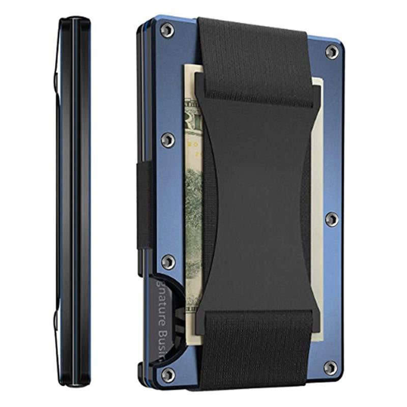 Metal Card Wrapped Carbon Fiber Wallet RFID Anti-theft Brush - Carbon Fiber Wallet for Your Inner Aluminum Alloy Hero