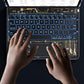 360 Swivel Keyboard Clear Case For IPad Smart Trackpad Bluetooth Keyboard Case Cover With Pen Slot - Core Transparent