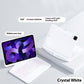 360 Swivel Keyboard Clear Case For IPad Smart Trackpad Bluetooth Keyboard Case Cover With Pen Slot - Core Transparent