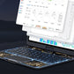 360 Swivel Keyboard Clear Case For IPad Smart Trackpad Bluetooth Keyboard Case Cover With Pen Slot - Core Transparent