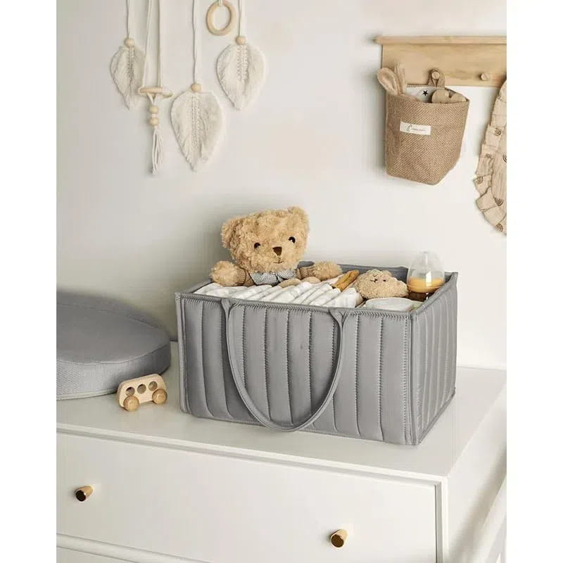 Large Capacity Maternal Diapers Storage Bag with Insulated Baby Item Organizer