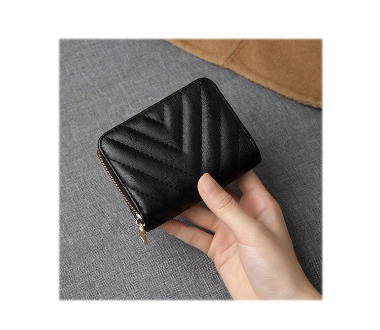 Lining PU Card Holder with Multiple Positions for Daily