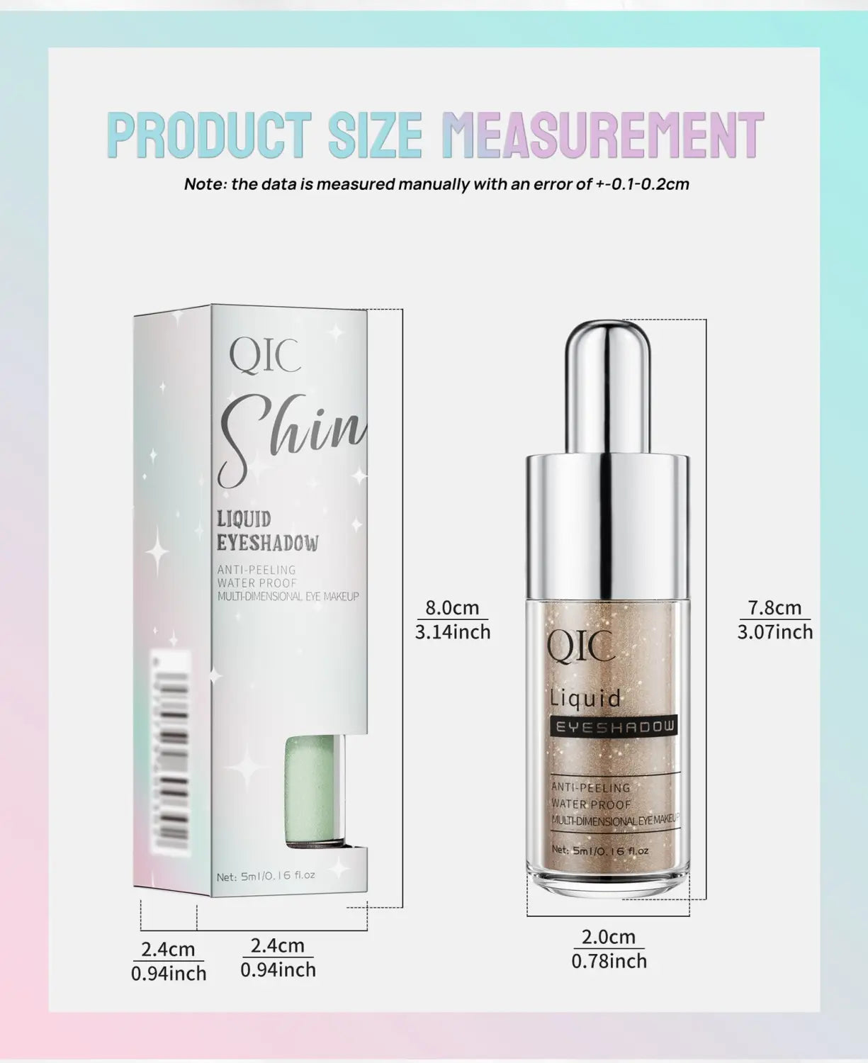 Multi Color Eye Shadow Palette Long Lasting Matte and Shimmer Shades 5ml