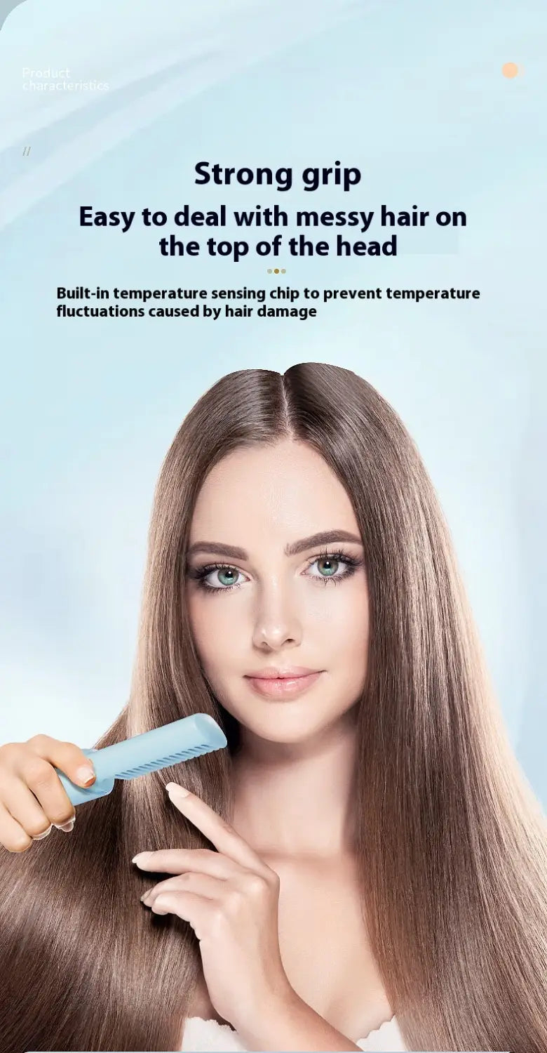 Wireless Hair Straighteners Small USB Rechargeable Titanium Coating