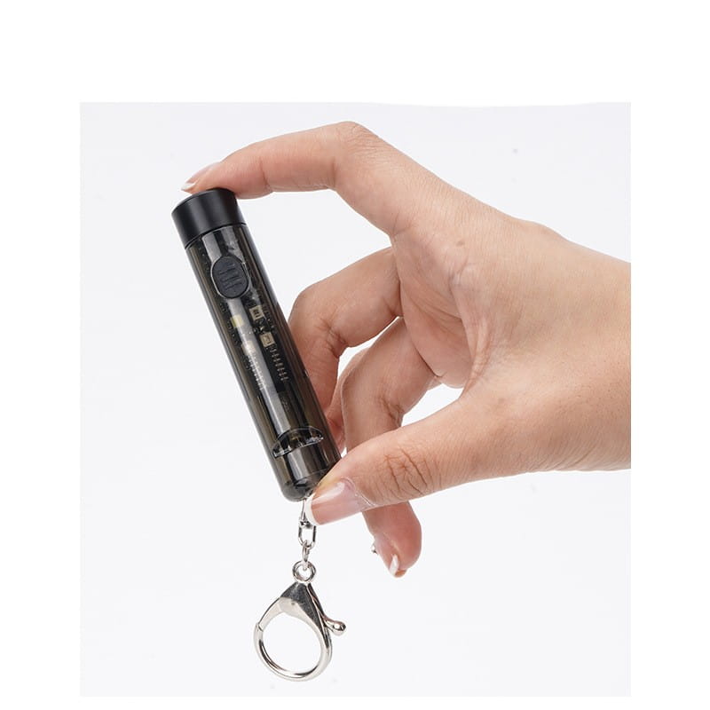 Strong Light Portable LED Outdoor Flashlight with Keychain and Rechargeable Battery