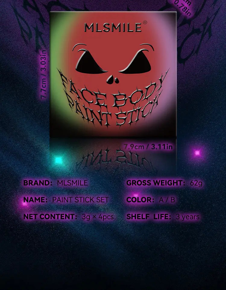 Halloween Lipstick Set for Easy White Red and Black Looks