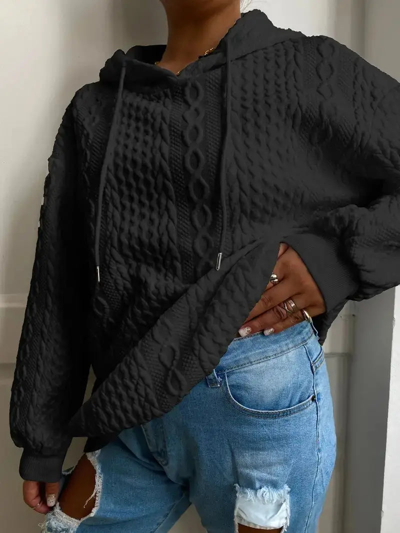 Women’s Long Sleeve Pullover Sweatshirt Colorful Oversized Polyester Top