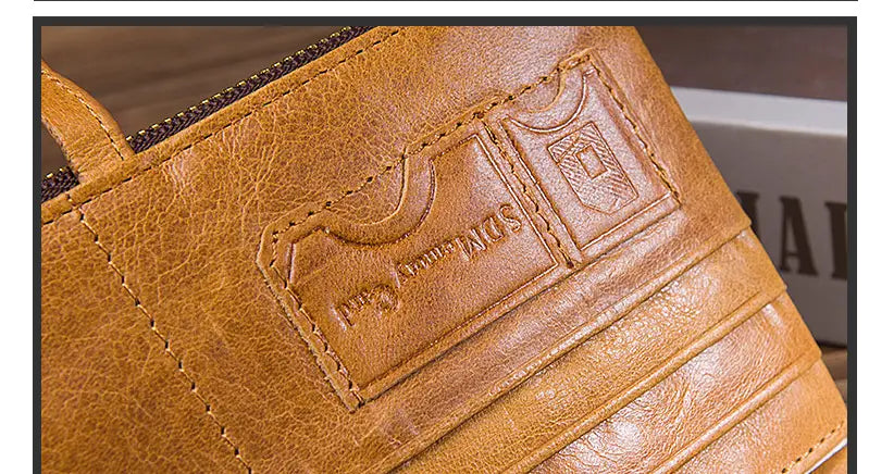 Leather Cortex Cowhide Wallet with Secret Compartments for United States and CHF