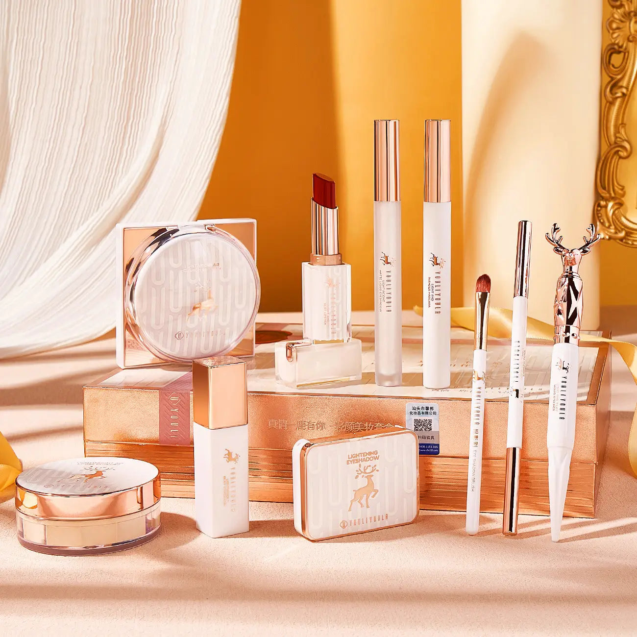 Pink Makeup Set for Beginners Universal Cosmetics Kit Novice