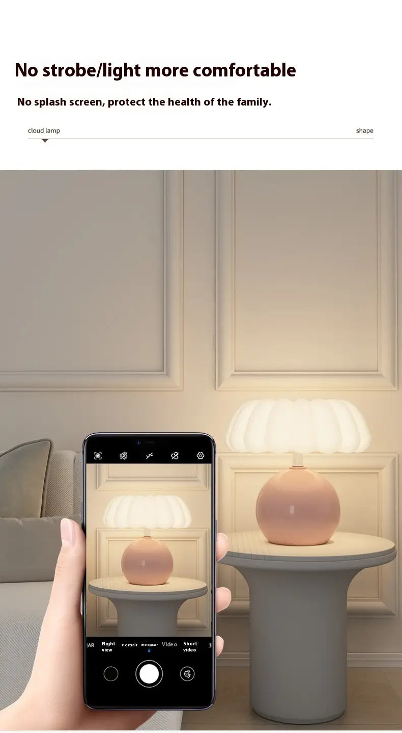 Dayuan Garden Mushroom Night Lamp with Full Spectrum Ceramic Light