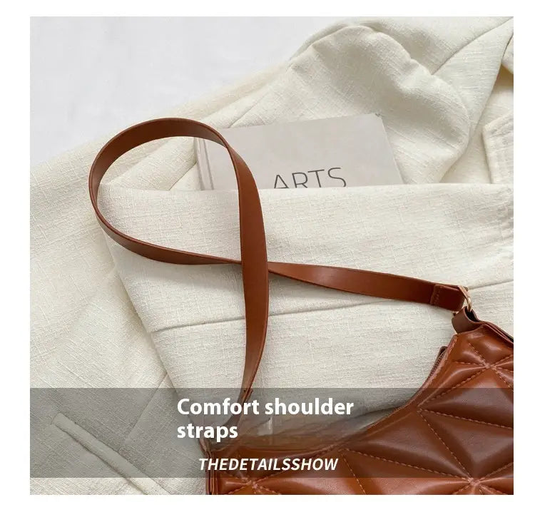 Mittlerer PU -Umhängetasche mit mobiler Tasche in schwarz weißem braunem Khaki