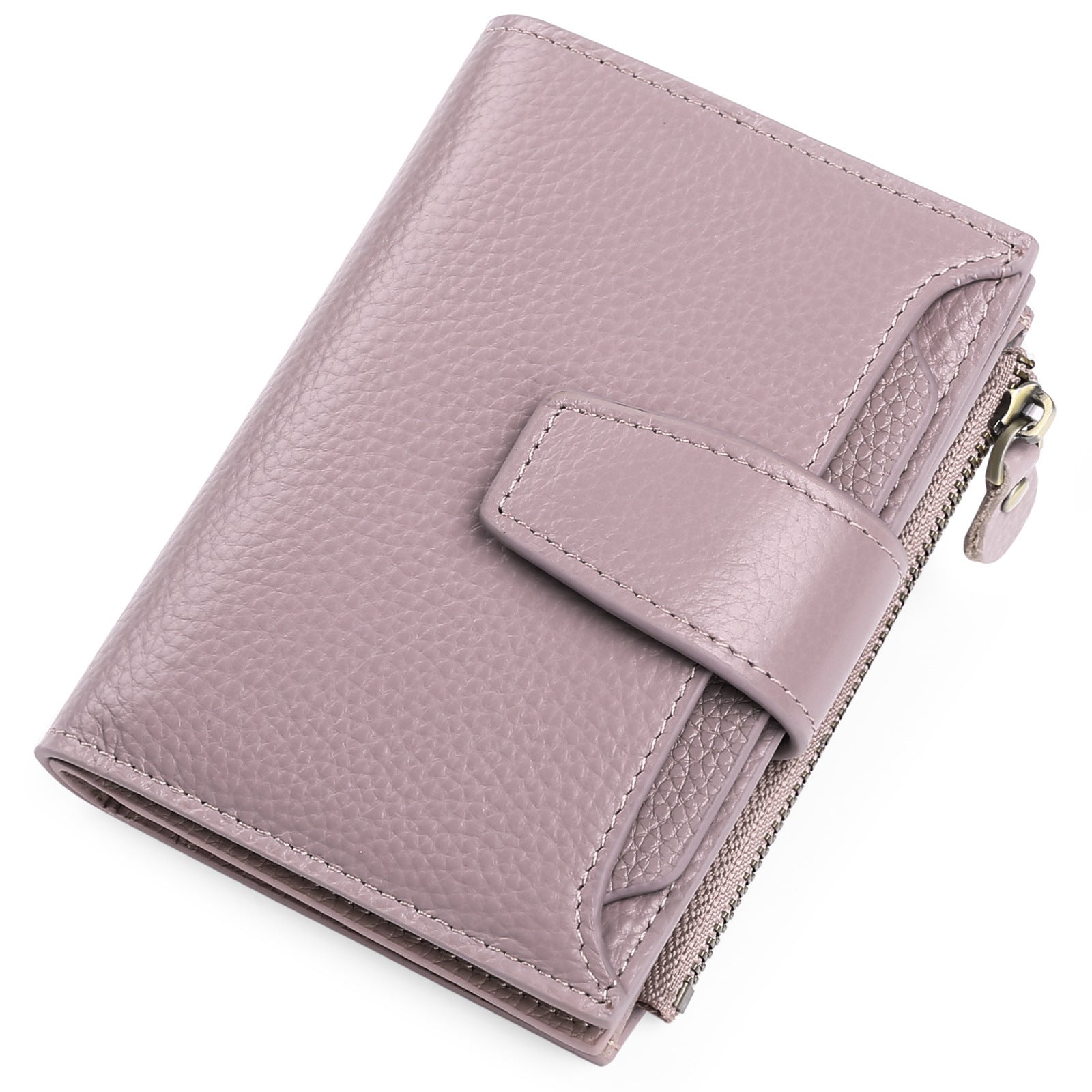 Women’s Leather Short Wallet European And American Milled First Layer Cowhide Wallet Wallet - Layer Cowhide Wallets