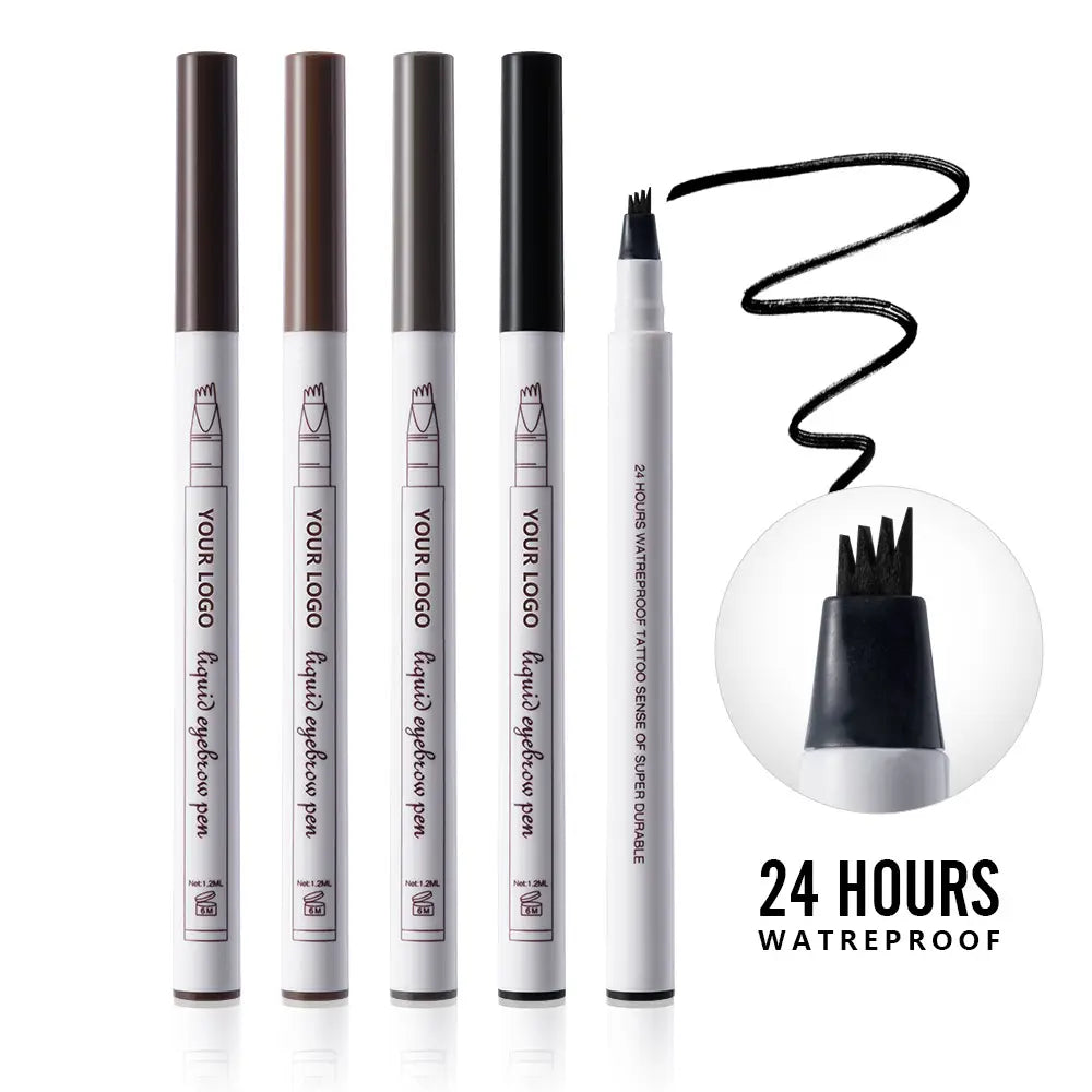 Four Fork Distinct Eyebrow Pencil Makeup with Long-Lasting Packaging