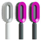 Self Cleaning Hair Brush For Women One-key Cleaning Hair Loss Airbag Massage Scalp Comb Anti-Static Hairbrush