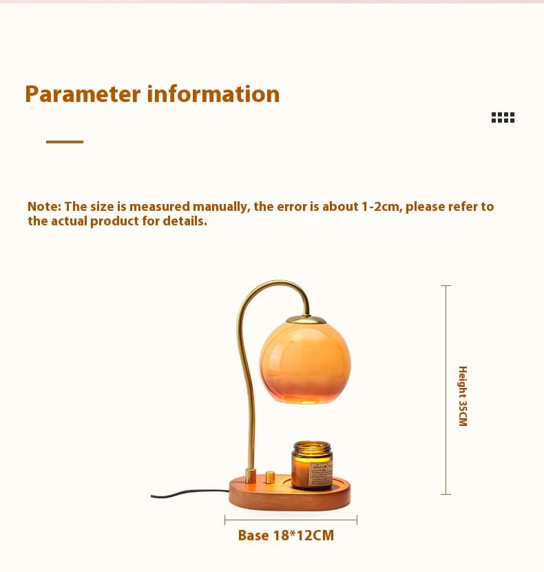 Creative Melting Wax Lamp with Aromatherapy Timing Dimming for Relaxation