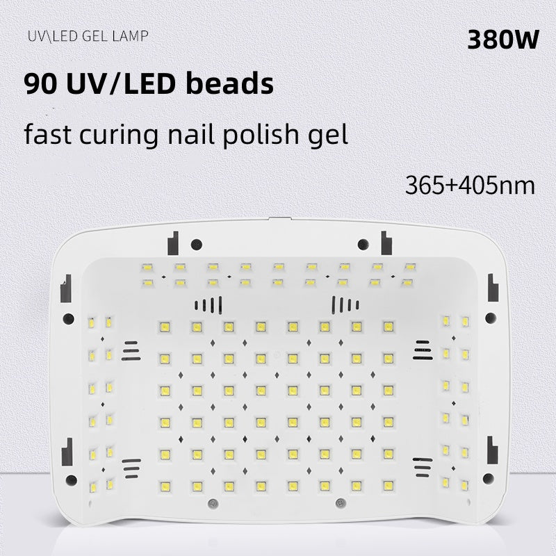 380w Professional Nail Dryer with High Power UV LED Beads and Digital Display - professional nail dryer leds