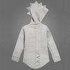 Children kids baby coat jacket dinosaur style hooded - Grey