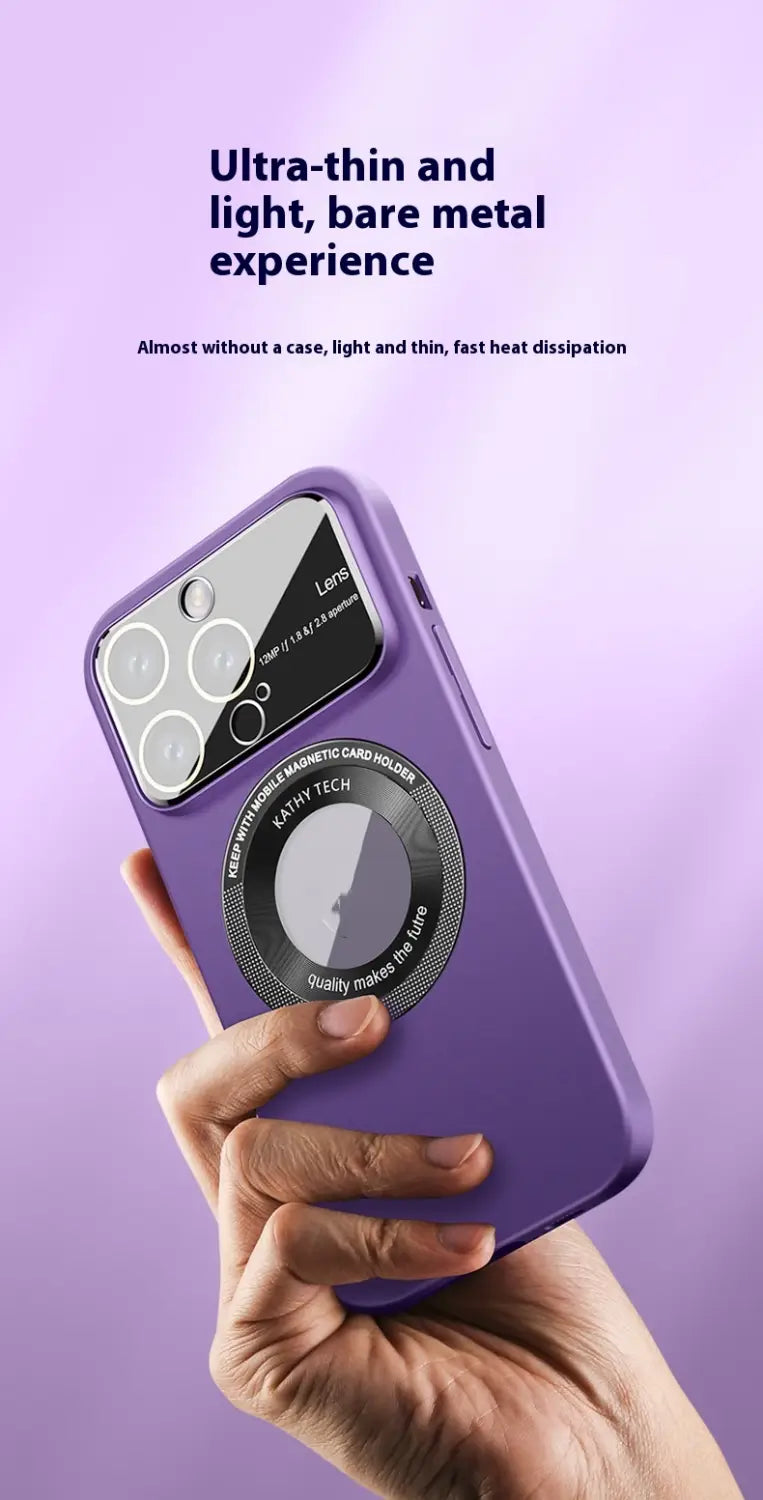 Drop-Resistant Phone Case for iPhone with Magnetic Large Window Design