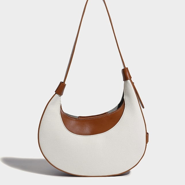 Bolso cruzado en forma de corazón Bolso suave PU de cuero con cremallera para mujeres