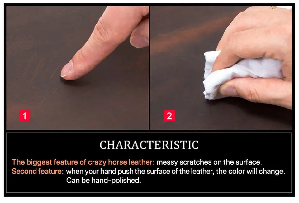 Crazy Horse Leather iPad Mini Case for Fall Protection Retro Style