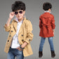 Boys’ Mid-length Trend Casual Trench Coat