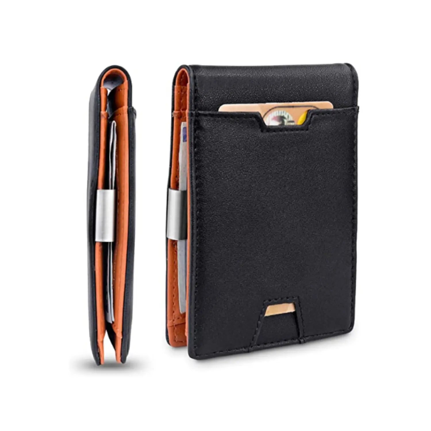 Leather Card Case Wallet with Carbon Fiber Options for the United States