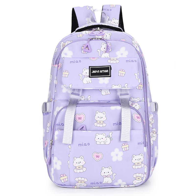 Cartoon Rabbit Pattern Printed Large Capacity Backpack