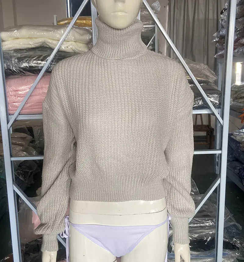 Slank passform akryl genser