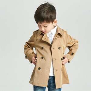 Kids’ Overcoat Spring Boy’s Trench Coat Mid-length