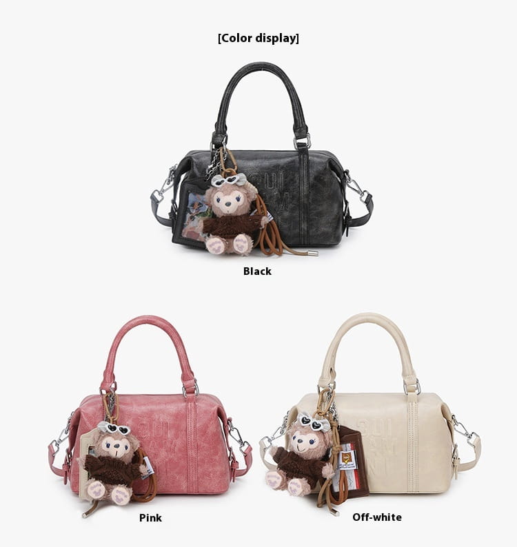 Borsa a tracolla a tracolla in pelle morbida con cerniera per donna